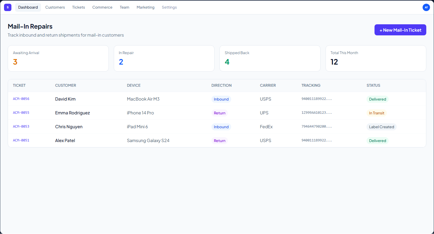 Mail-In Repair Service — screenshot 1
