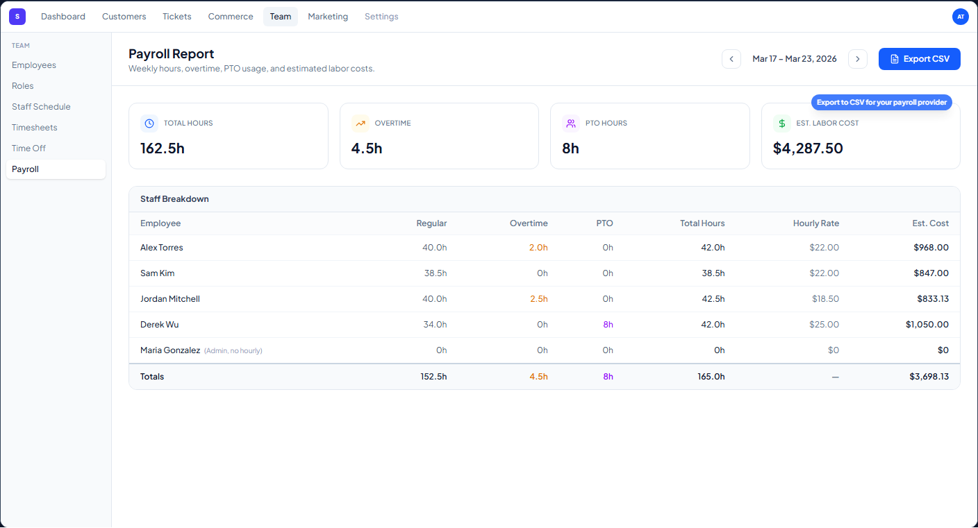 Staff Management — screenshot 4